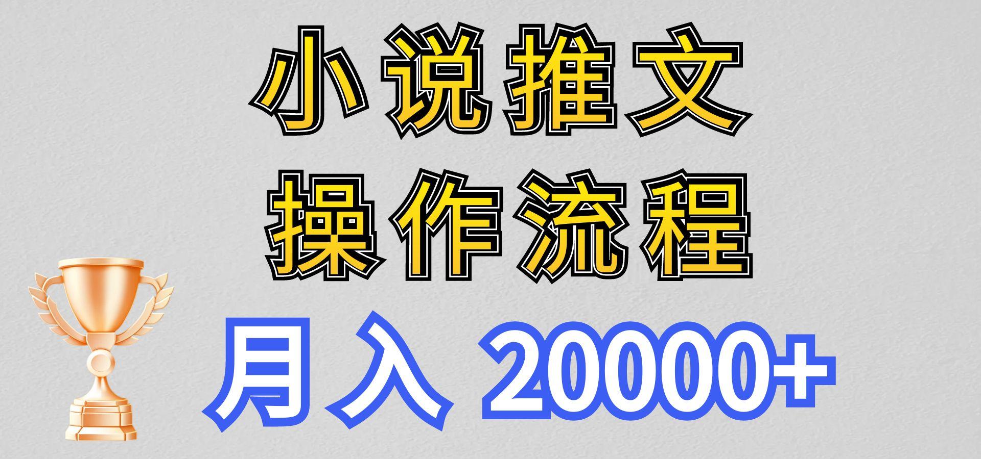 小说推文项目新玩法操作全流程，月入20000+，门槛低非常适合新手-轻资本网