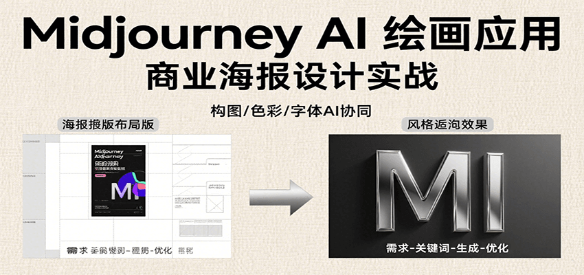 Midjourney AI绘画应用，关键词指令解析、漫画头像制作、海报设计、3D人物生成等-轻资本网