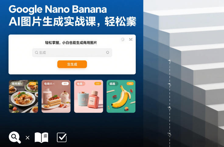Google Nano Banana AI图片生成实战课，轻松掌握，小白也能生成商用图片-轻资本网