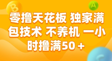 零撸天花板，独家满包技术 不养机 一小时撸满50+【揭秘】-轻资本网