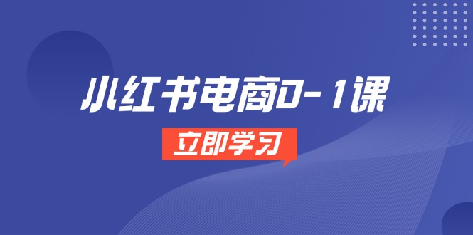 小红书电商0-1课，开店选品全流程，多平台素材处理与爆款笔记制作-轻资本网
