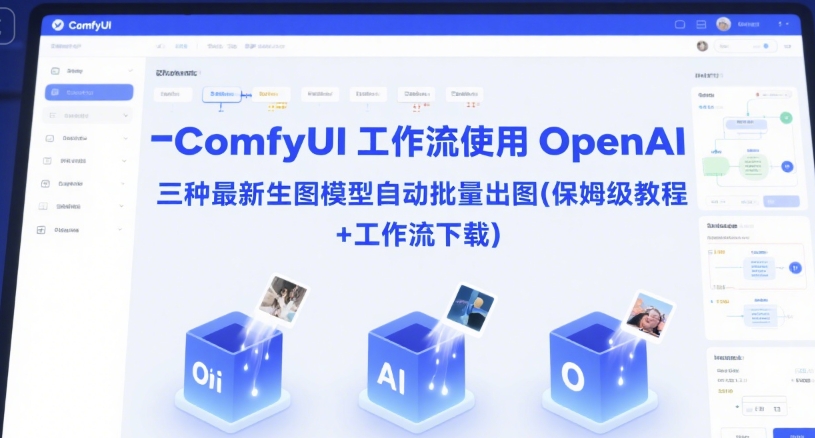 ComfyUI 工作流使用 OpenAI 三种最新生图模型自动批量出图(保姆级教程+工作流下载)-轻资本网