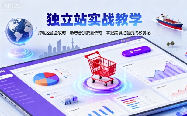 独立站实战教学，跨境经营全攻略，助您告别流量依赖，掌握跨境经营的终极奥-轻资本网
