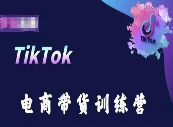 TikTok电商带货训练营，跟随时代潮流，跨境掘金-轻资本网