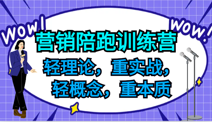 营销陪跑训练营，轻理论，重实战，轻概念，重本质，适合中小企业和初创企业的老板-轻资本网