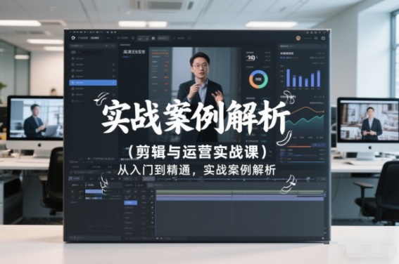 剪辑与运营实战课，从入门到精通，实战案例解析(更新2026)-轻资本网