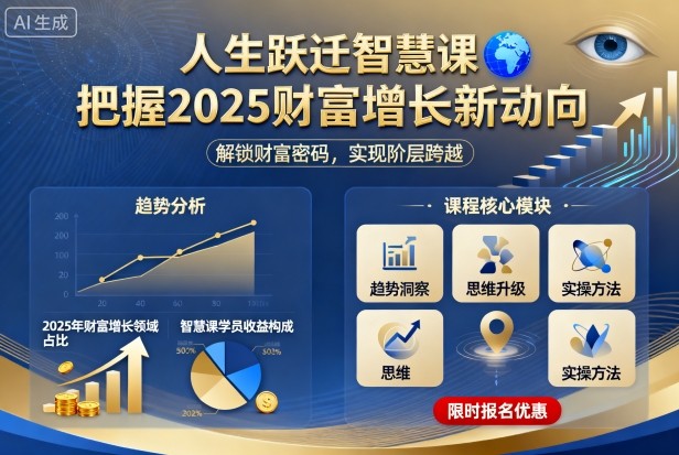 人生跃迁智慧课，把据2025财富增长新动向-轻资本网