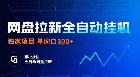 网盘拉新全自动挂G，独家项目，全自动运行完成拉新做任务，单窗口3张+【揭秘】-轻资本网