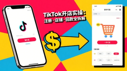 TikTok从开店到投流的进阶课，从基础实操到高阶技巧一网打尽-轻资本网