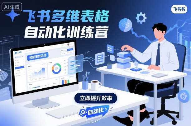 飞书多维表格自动化训练营，手把手教你告别重复处理，用多维表格开启高效办公新模式-轻资本网