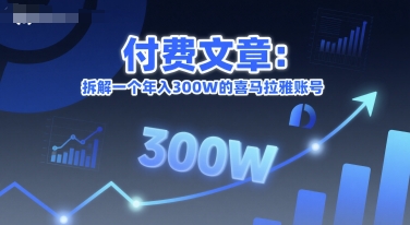 付费文章：拆解一个年入300W的喜马拉雅账号-轻资本网
