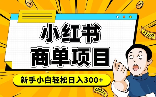 小红书千粉商单，稳定快速变现项目，实现月入6-8k并不是很难-轻资本网