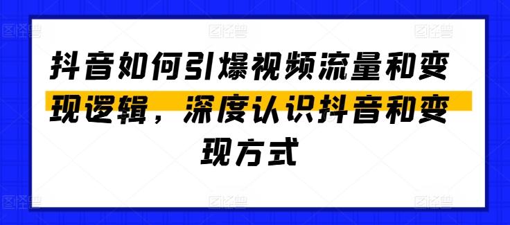 抖音如何引爆视频流量和变现逻辑，深度认识抖音和变现方式-轻资本网