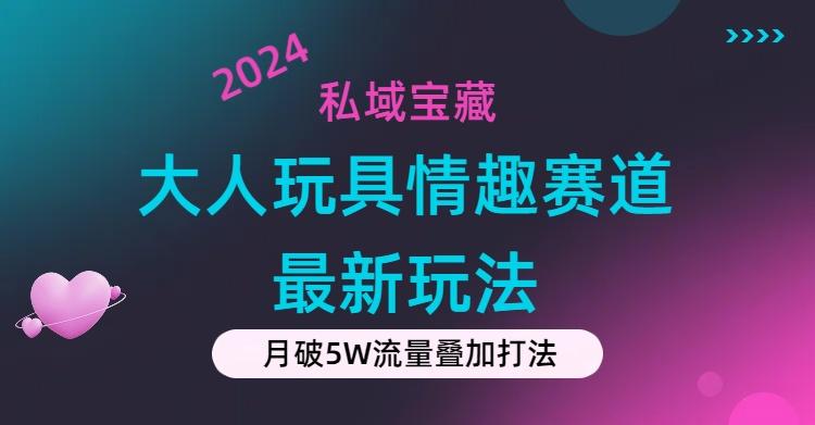 私域宝藏：大人玩具情趣赛道合规新玩法，零投入，私域超高流量成单率高-轻资本网