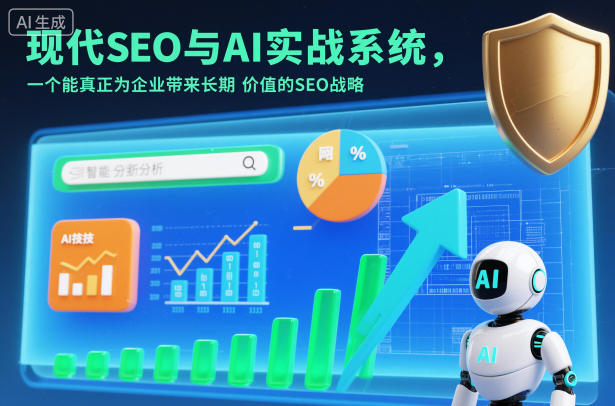 现代SEO与AI实战系统，一个能真正为企业带来长期价值的SEO战略(英语+中文字幕)-轻资本网