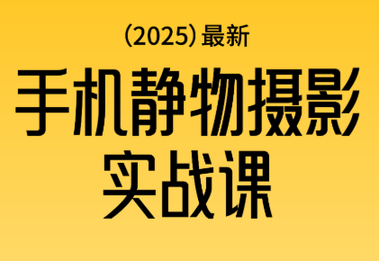 金老师·2025爆款手机静物摄影实战课-轻资本网
