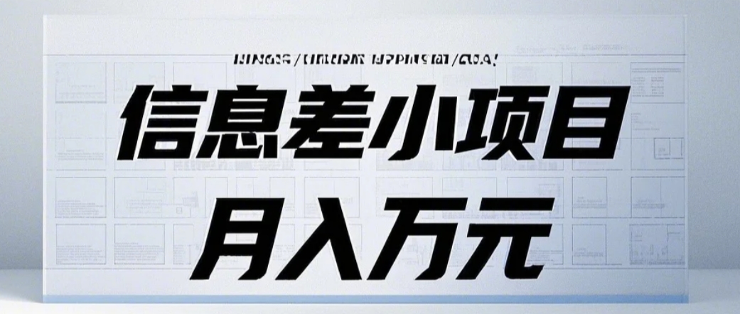 信息差小项目：国内外视频代下载，项目操作简单零成本零门槛月入过万-轻资本网
