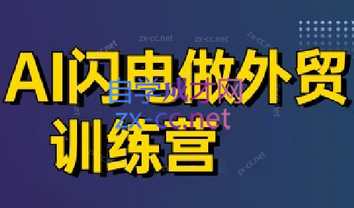 大卫·AI闪电做外贸训练营(更新5月)-轻资本网