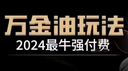 2024最牛强付费，万金油强付费玩法，干货满满，全程实操起飞(更新12月)-轻资本网