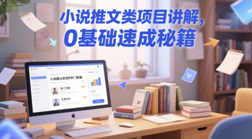 小说推文类项目讲解，0 基础速成秘籍-轻资本网