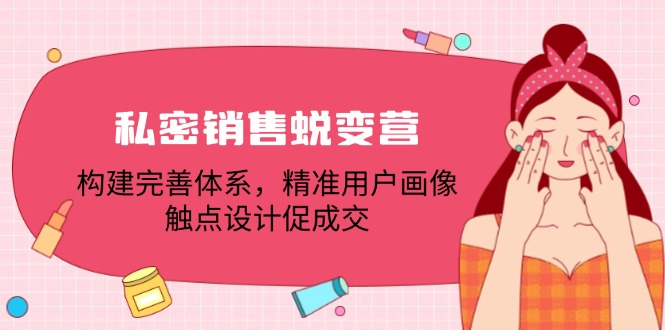 私密销售蜕变营：构建完善体系，精准用户画像，触点设计促成交-轻资本网