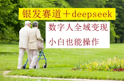 银发赛道+deepseek数字人全域变现，小白也能操作-轻资本网
