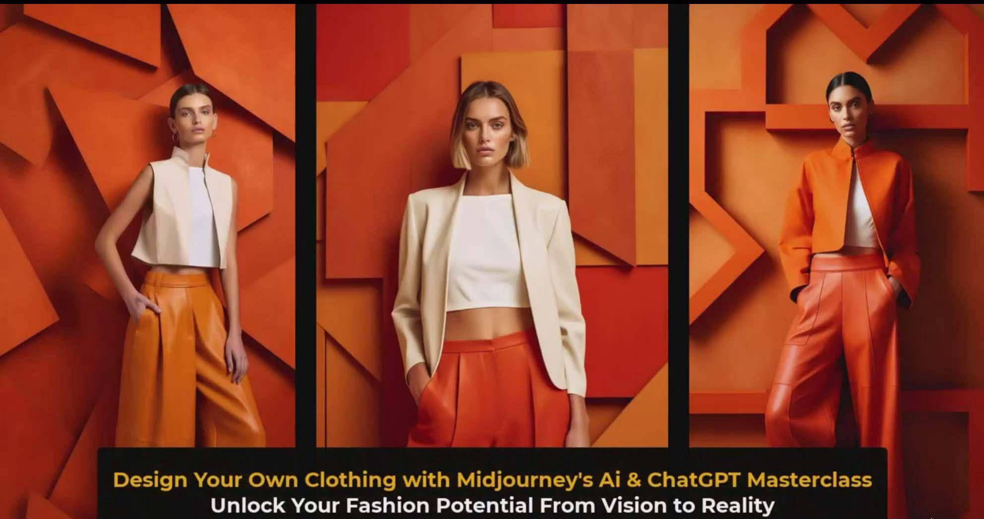 图片[3]-利用 Midjourneys Ai 人工智能设计自己的服装AI大师班-10节课-中英字幕-轻资本网