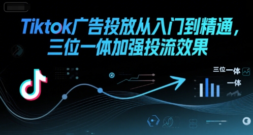 Tiktok广告投放从入门到精通，三位一体加强投流效果-轻资本网