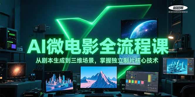 AI微电影全流程课，从剧本生成到三维场景，掌握独立制片核心技术-轻资本网