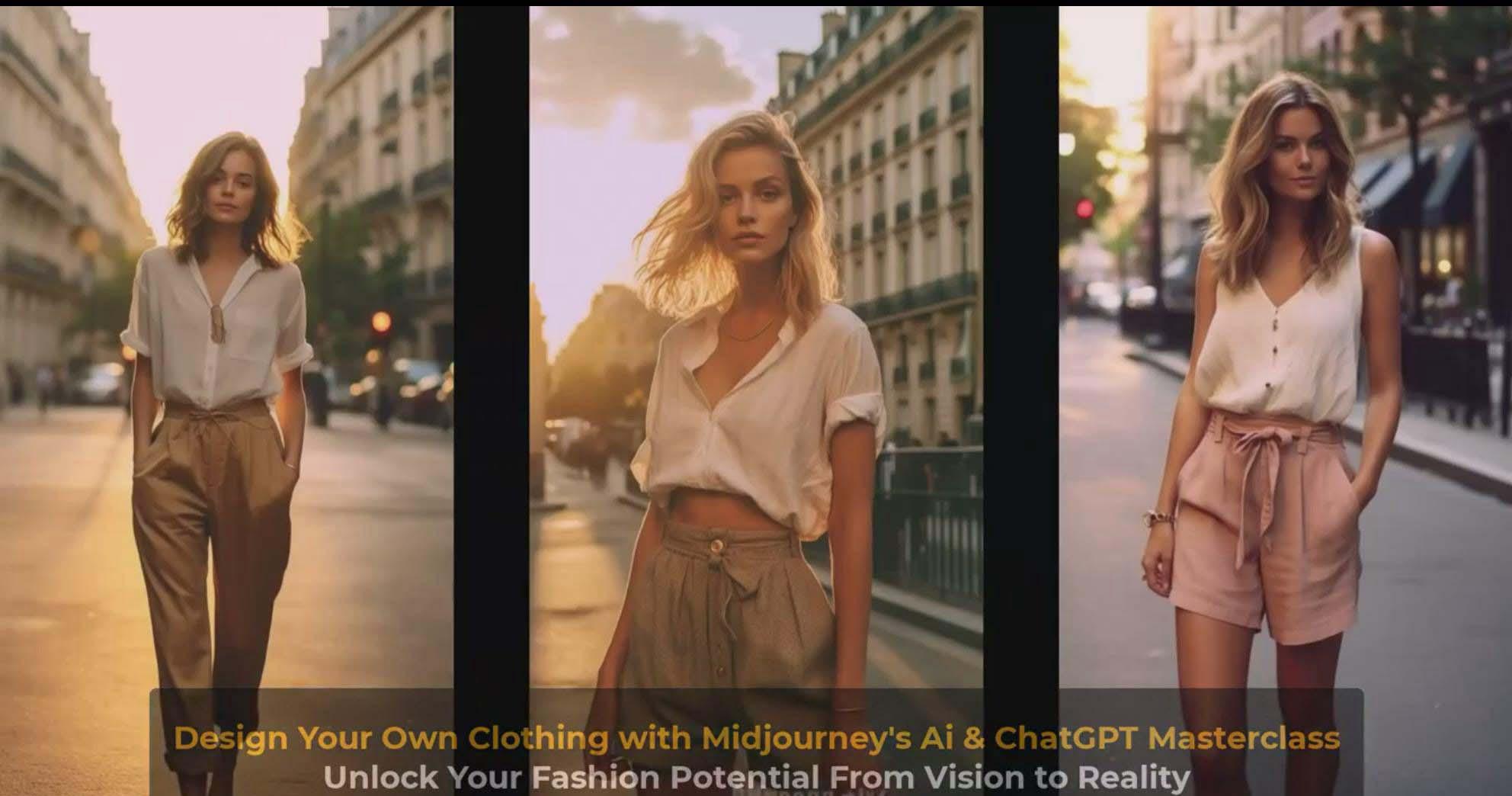 图片[9]-利用 Midjourneys Ai 人工智能设计自己的服装AI大师班-10节课-中英字幕-轻资本网