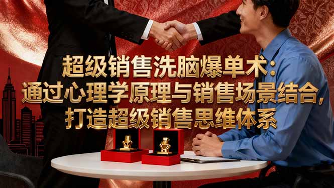 超级销售洗脑爆单术：通过心理学原理与销售场景结合,打造超级销售思维体系-轻资本网