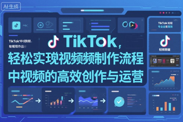 TikTok中视频制做流程，轻松实现Tk中视频的高效创作与运营-轻资本网