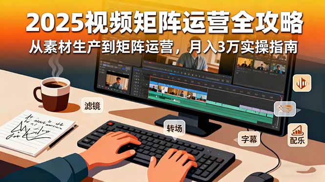 2025短视频矩阵运营全攻略：从素材生产到矩阵运营，月入3万实操指南-轻资本网