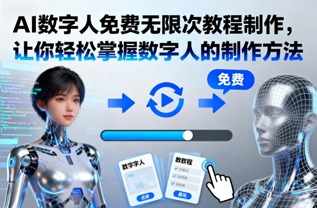 AI数字人免费无限次教程制作，让你轻松掌握数字人的制作方法-轻资本网