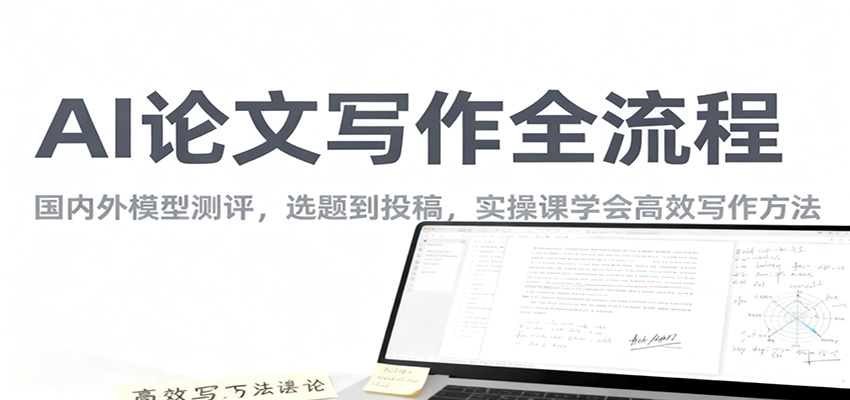 AI论文写作全流程，国内外模型测评，选题到投稿，实操课学高效写作方法-轻资本网
