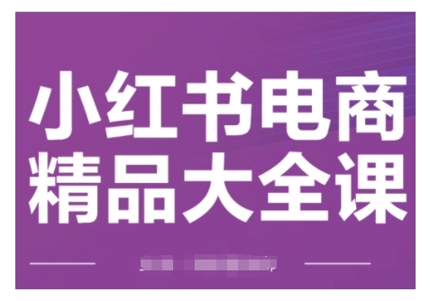 小红书电商精品大全课，快速掌握小红书运营技巧，实现精准引流与爆单目标，轻松玩转小红书电商(更新2月)-轻资本网