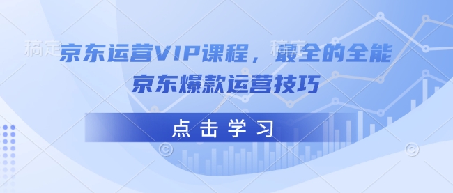 京东运营VIP课程，最全的全能京东爆款运营技巧-轻资本网