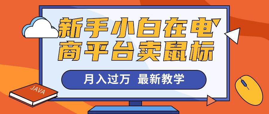 新手小白在电商平台卖鼠标月入过万，最新赚钱教学-轻资本网