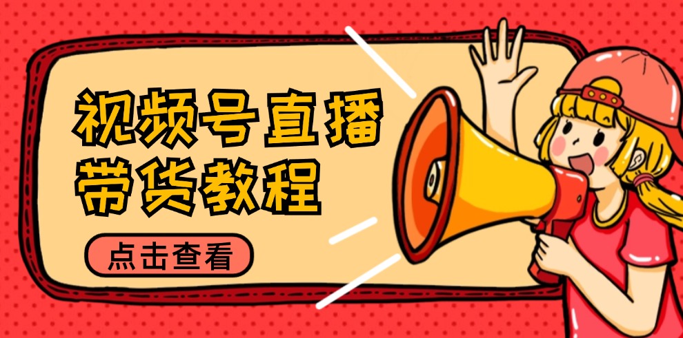 视频号直播带货教程：选品思路与话术拆解/掌握多种带货套路/提升直播效果-轻资本网