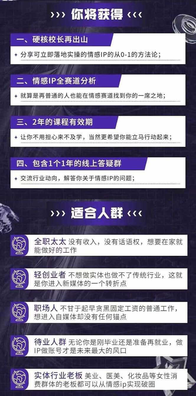 图片[1]-情感直播IP短视频全通大课，普通人的IP之路从情感赛道开始(18节-轻资本网