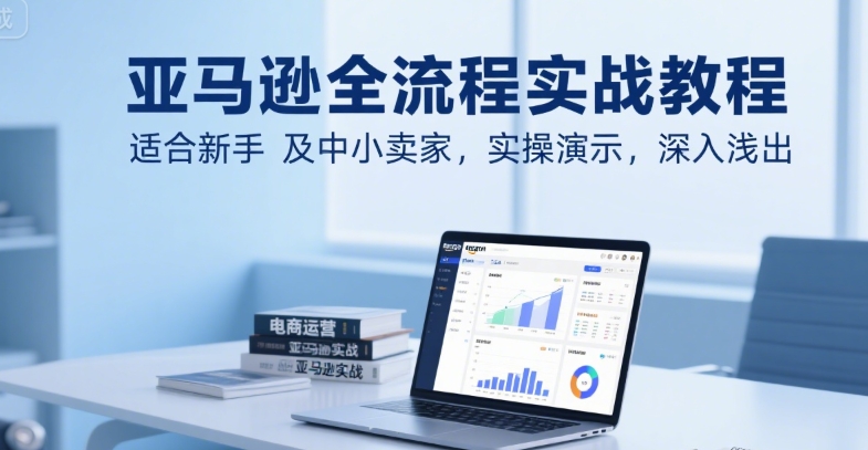 亚马逊全流程实战教程，适合新手及中小卖家，实操演示，深入浅出-轻资本网