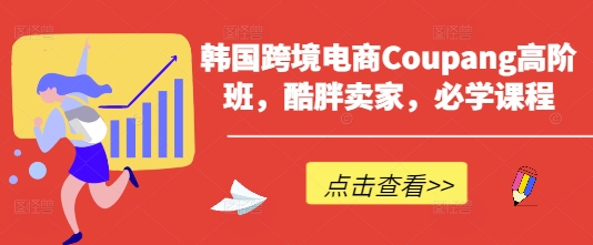 韩国跨境电商Coupang高阶班，酷胖卖家，必学课程-轻资本网