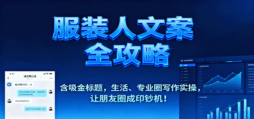 服装人文案全攻略，含吸金标题，生活、专业圈写作实操，让朋友圈成印钞机！-轻资本网