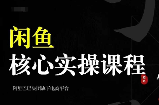 2024闲鱼核心实操课程，从养号、选品、发布、销售，教你做一个出单的闲鱼号-轻资本网