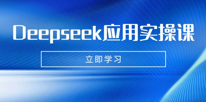 Deepseek应用实操课：AI制作数字妈妈、写真、短视频，辅导作业，PPT制作等-轻资本网