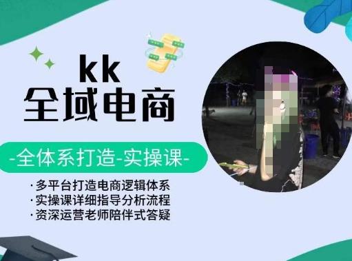 KK全域电商，全体系打造实操课，多平台打造电商逻辑体系-轻资本网