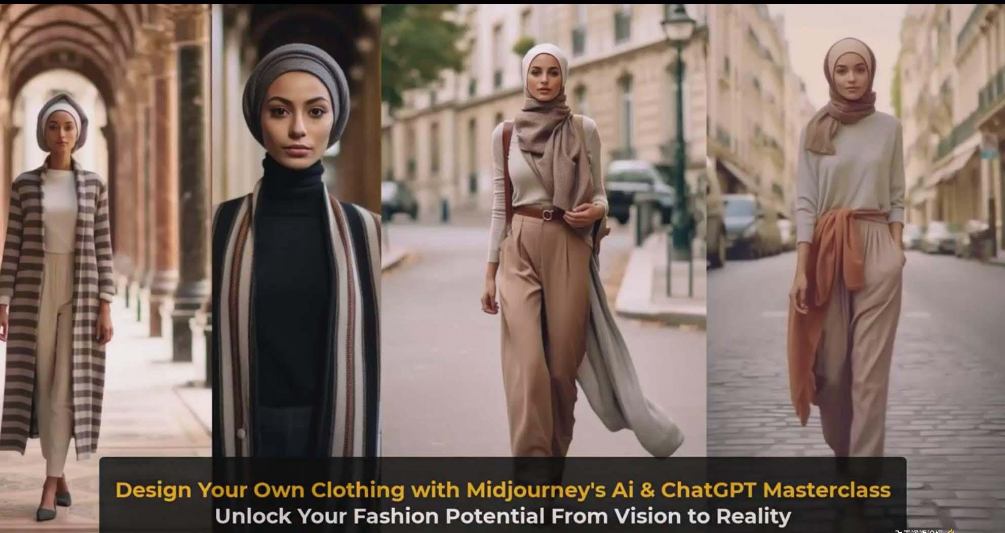 图片[10]-利用 Midjourneys Ai 人工智能设计自己的服装AI大师班-10节课-中英字幕-轻资本网