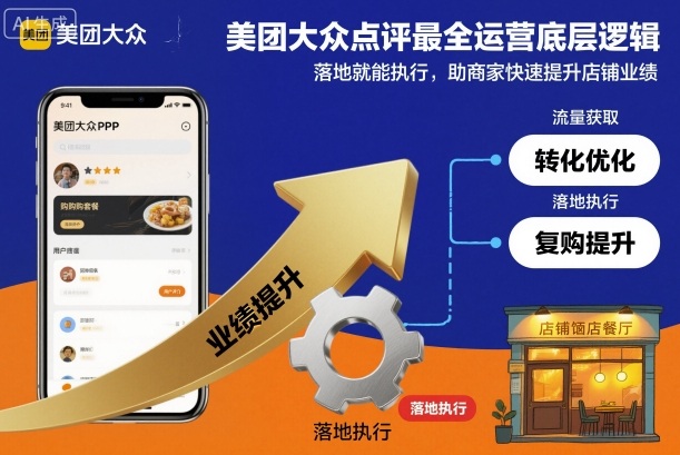 美团大众点评最全运营底层逻辑，落地就能执行，助商家快速提升店铺业绩-轻资本网