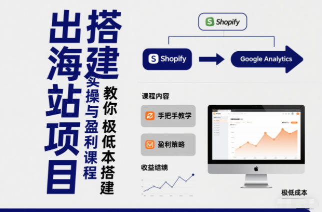 小淘出海站项目，搭建实操与盈利课程，手把手教你用极低成本搭建-轻资本网