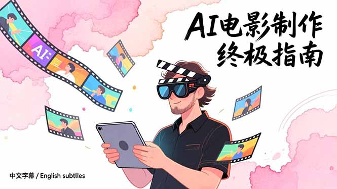 AI电影制作终极指南：从创意到成片，系统掌握智能影视全流程实战课(中英字幕-轻资本网